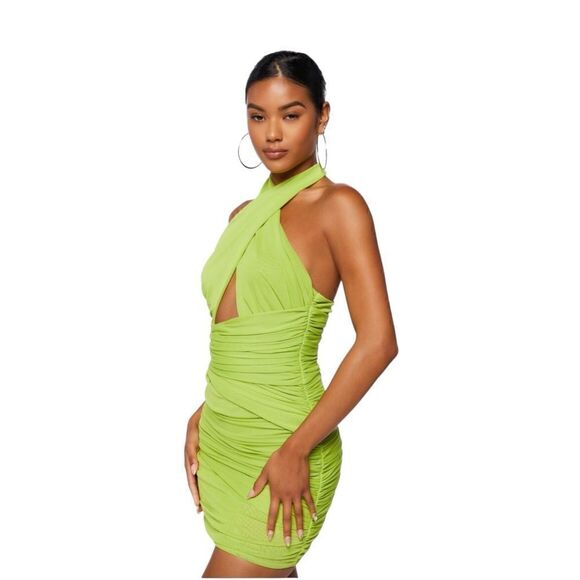 Forever 21 Crisscross Heather Mini Dress Pink Size Small (S) - Picture 7 of 9